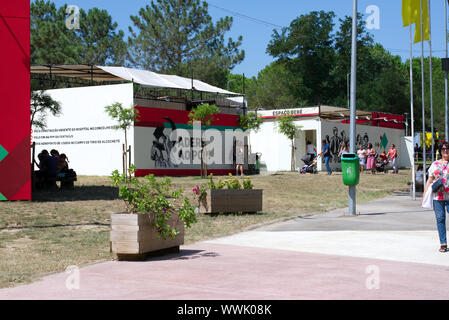 L'Avante' - 'événement culturel organisé par le PCP, Seixal, Portugal Banque D'Images