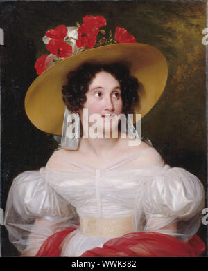 Portrait de madame Arachecksne, 1831. On trouve dans la collection de mus&# xe9;e Carnavalet, Paris. Banque D'Images