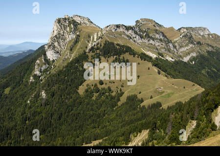 Montagne de la Bornes massif, France Banque D'Images