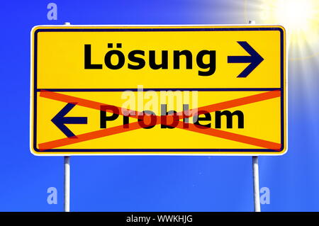 Trouver le chemin de votre entreprise concept solution Banque D'Images