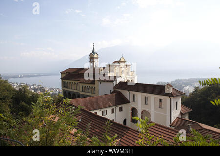 Lac Majeur - Madonna del Sasso Banque D'Images