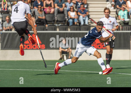 Amstelveen, Pays-Bas. 15 Sep, 2019. AMSTELVEEN, 15-09-2019, Hoofdklasse Heren Hockey Seizoen 2019-2020. Lieu : Wagener Stadion. Martin Ferreiro pendant le jeu AH&BC Amsterdam vs HC Pinoke. Credit : Pro Shots/Alamy Live News Banque D'Images