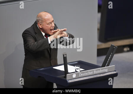 Session plénière extraordinaire du Parlement allemand sur la situation en Allemagne. Banque D'Images