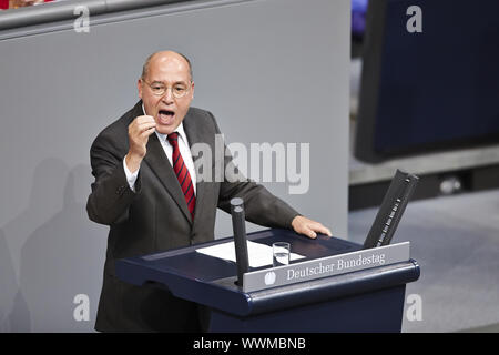 Session plénière extraordinaire du Parlement allemand sur la situation en Allemagne. Banque D'Images