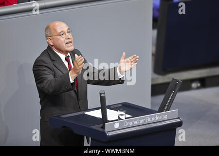 Session plénière extraordinaire du Parlement allemand sur la situation en Allemagne. Banque D'Images