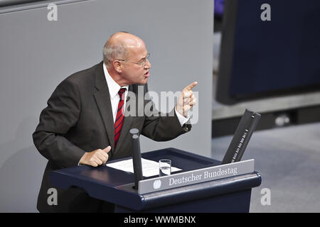 Session plénière extraordinaire du Parlement allemand sur la situation en Allemagne. Banque D'Images