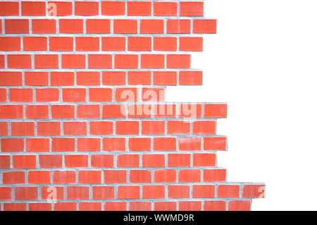 Grunge mur bâti avec l'espace blanc pour le texte Banque D'Images