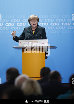 La CDU de Merkel et discuté du contrat de coalition à Berlin Banque D'Images