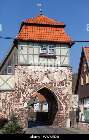 Neustadt Harz porte de la ville historique de la Vieille Ville Banque D'Images