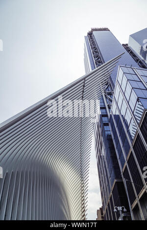 Station Cortlandt WTC à New York City Banque D'Images