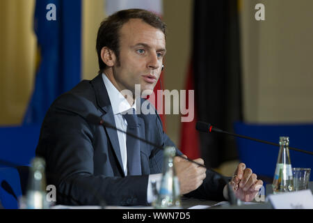 Ministres de l'économie et des finances de l'Allemagne et la France se réunir à Berlin. Banque D'Images