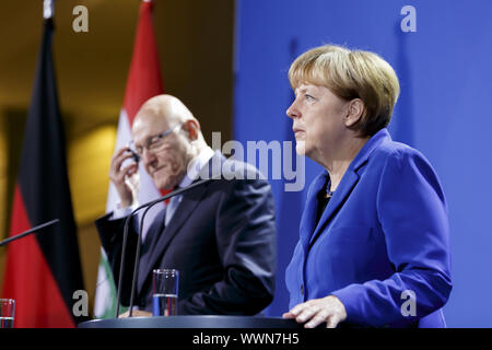 Rencontre Merkel Tammam Salam du Liban à Berlin Banque D'Images