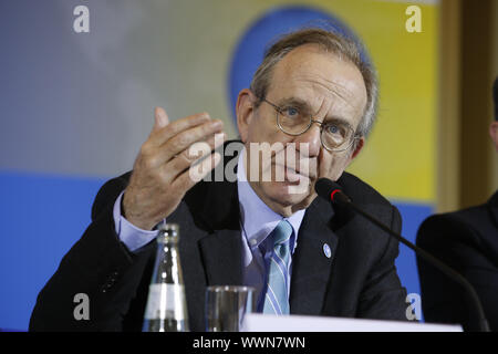 ÃGlobal Forum sur la transparence et l'PurposesÒ - conférence de presse Banque D'Images