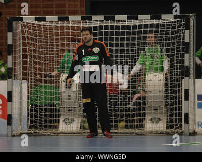 Deutscher Handballtorwart Martin Ziemer -Saison 2014/15 TSV Hannover Burgdorf,DHB-Team Banque D'Images