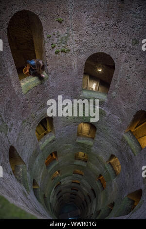 Pozzo di San Patriazio, un bien historique à Orvieto, Ombrie, Italie centrale Banque D'Images