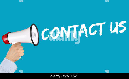 Contact Contact Contactez-nous Contact Service Clientèle Service à partir de Megafon Banque D'Images