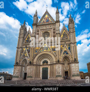 La Cathédrale d'Orvieto (Duomo di Orvieto), l'Ombrie, Italie Banque D'Images