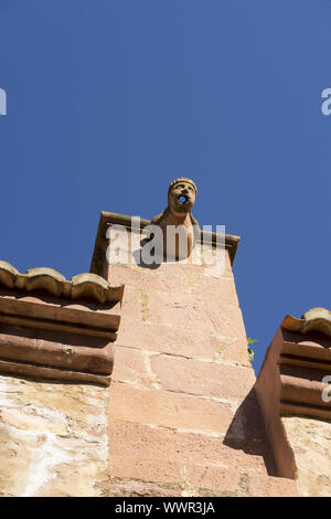 Gargoyle, Villafamés rural villa à Castellon, région de Valence en Espagne Banque D'Images