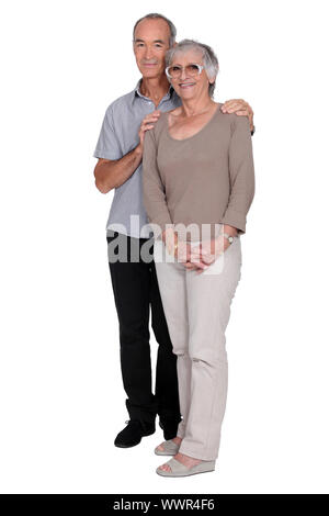 Couple en studio Banque D'Images