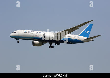 Boeing 787-8 Air avion Xiamen Dreamliner Beijing Airport Banque D'Images