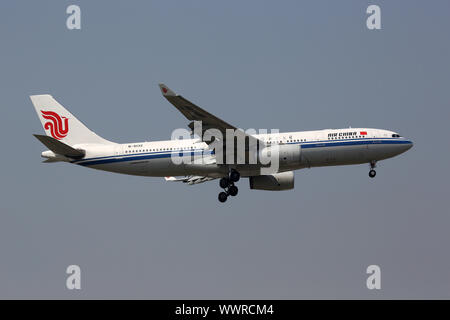 Air China Airbus A330-200 l'aéroport de Pékin Banque D'Images