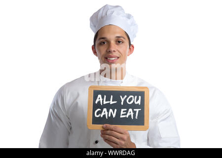 Tout ce que vous pouvez manger buffet nourriture repas restaurant aliments cuire avec table de découpe de cuisson Banque D'Images