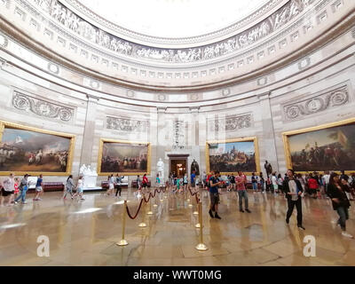 Washington DC, USA - 8 juin 2019 : US Capitol Rotunda Banque D'Images