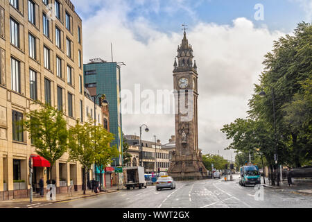 Albert Memorial Clock Tower à Belfast, en Irlande du Nord Banque D'Images