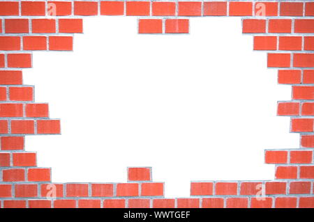 Grunge mur bâti avec l'espace blanc pour le texte Banque D'Images