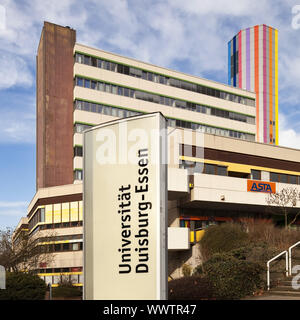 Université Duisburg-Essen, Essen, Ruhr, Nordrhein-Westfalen, Germany, Europe Banque D'Images