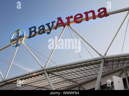 City, le stade de football du club de Bundesliga Bayer Leverkusen, Leverkusen, Allemagne, Europe Banque D'Images