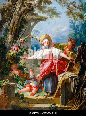 Jean-Honoré Fragonard, peinture, colin-maillard, 1750-1752 Banque D'Images