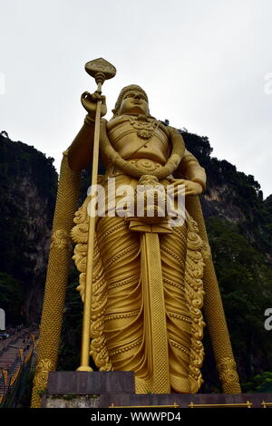 Lord Murugan statue, les grottes de Batu, Malaisie Banque D'Images