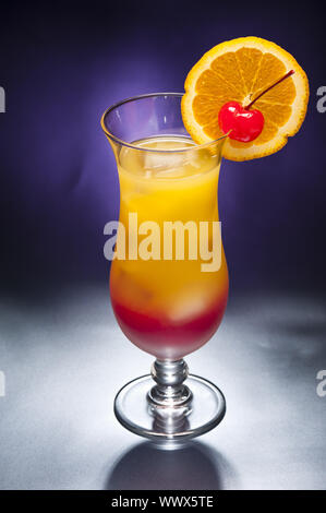 Cocktail Tequila Sunrise Banque D'Images