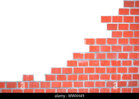 Grunge mur bâti avec l'espace blanc pour le texte Banque D'Images