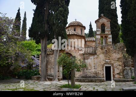 Monastère de Kaisariani, Athènes Banque D'Images