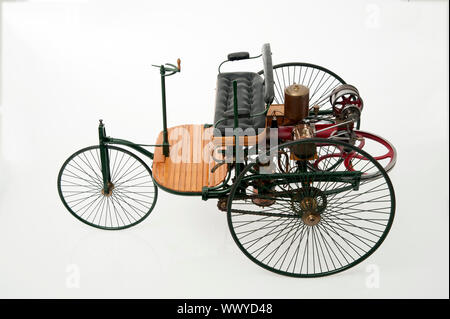 1885 Benz 3 wheeler maquette. Banque D'Images
