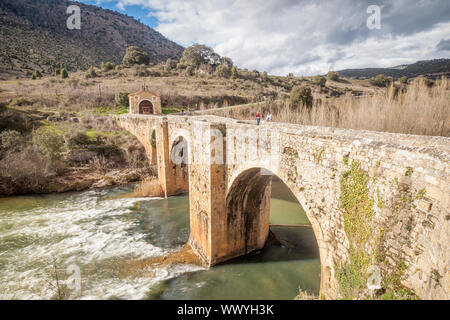 Pesquera de Ebro, village région Paramos, Burgos, Espagne Banque D'Images