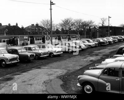 Parking gare traverser Leytonstone, 1960. Banque D'Images