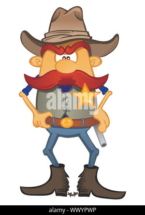 Portrait de sheriff Banque D'Images