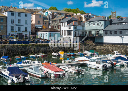 Custom House Quay à Falmouth, Cornwall, Angleterre, Royaume-Uni, Europe Banque D'Images