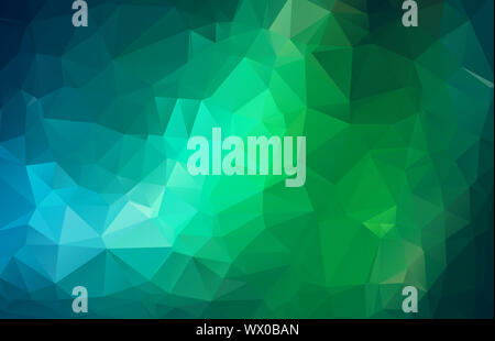 Résumé Contexte polygone irrégulier frais avec un motif en triangle multi couleur complet - low poly Banque D'Images