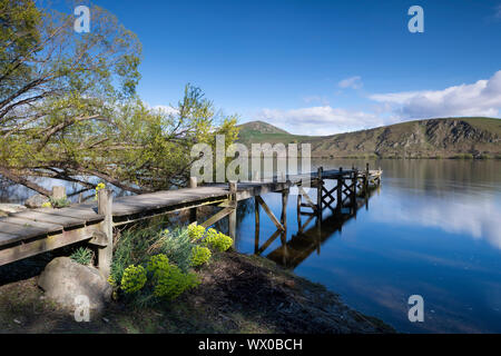 Lake Wakatipu, Hayes dans le bassin Central Otago, île du Sud, Nouvelle-Zélande, Pacifique Banque D'Images