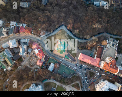 En plus de voir l'église de Saint André ou de la cathédrale de Saint André dans sity Kiev Banque D'Images