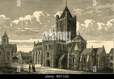 "Christ Church Cathedral', 1898. À partir de "notre propre pays, Volume I.". [Cassell et Company, Limited, Londres, Paris &AMP ; Melbourne, 1898] Banque D'Images