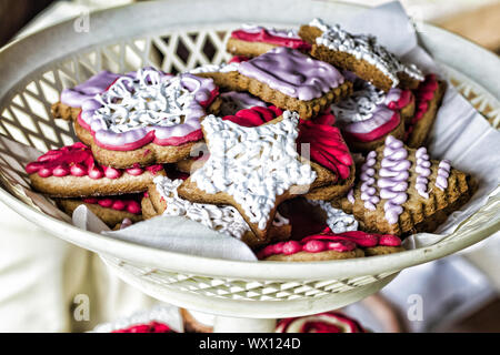 États-unis d'Amérique, Independence Day, restauration, buffet sucré gâteau biscuit Banque D'Images