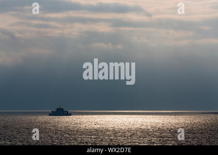 Norderney, Strand, Himmel, Meer, Faehre Banque D'Images