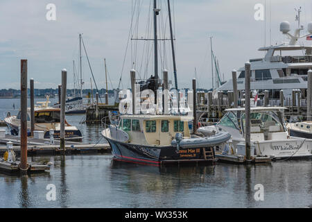 Jamestown, Rhode Island USA Marina Banque D'Images