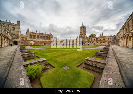 Tom Quad. L'Université d'Oxford. L'Angleterre Banque D'Images