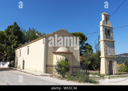 Église, Agios Georgios, Corfou, Grèce, Europe Banque D'Images